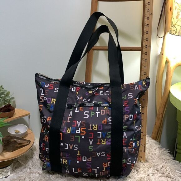 LESPORTSAC Mulitcolor Logo On Black
Nylon Tote - Picture 9 of 17